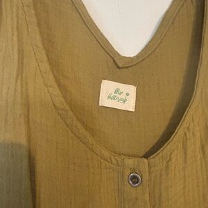 Olive Button-Up Jumpsuit by Olive Buttercup